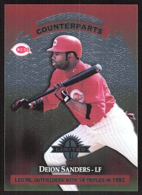 5511H 1997 Donruss Limited #42 Deion Sanders / Bernard Gilkey