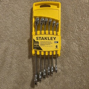 Stanley 6 Ensemble de clé combinée métrique de pièce 10mm-15mm 85-928 Chrome poli