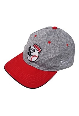 Melonwear Snapback Cap Mütze grau rot Baseball Logo Streetwear verstellbar