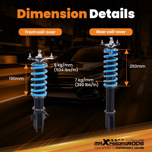 Amortisseurs combinés fileté réglables for Subaru Forester SG 2003-2008 - Imagen 10 de 12