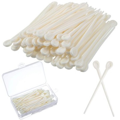 Brush Roller Pick Plastic Hair Curler Pin Styling Accessories White 180 PCS