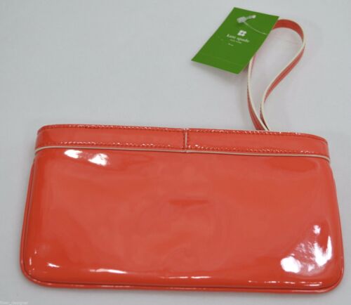 Kate Spade New York Pasadena Zip up Chrissy mini purse Coral Wristlet Wallet NWT - Picture 2 of 3
