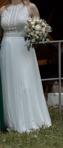 Hochzeitskleid Brautkleid Gr. 40/42 „Etuida“ Boho/ Spitze - Bild 7 von 14
