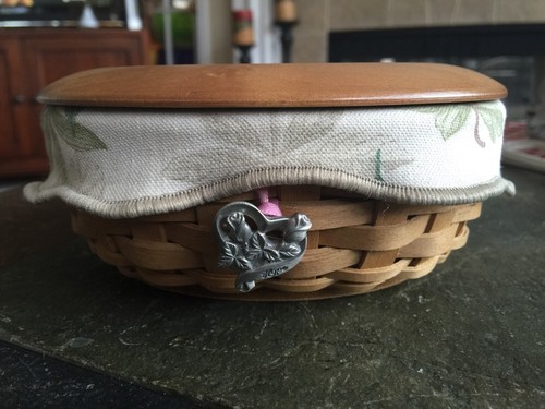 Longaberger HOPE basket Set. Warm Brown RETIRED 2003 Breast Cancer Awareness - Picture 10 of 10