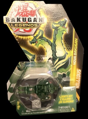 Bakugan Legends Ventus Nova Nillious Green  Translucent Light-Up