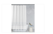 Hotel Collection Borderline Shower Curtain, - Blue, size 72x 72