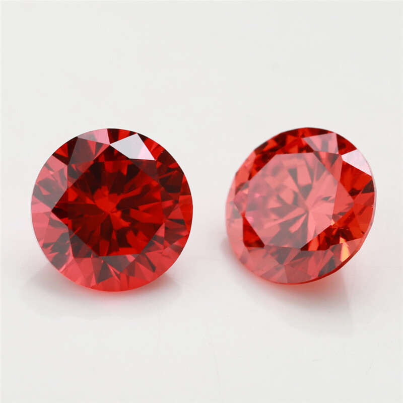 8 Mm AAAAA Natural Champagne Zircon 2.98 Ct Round Faceted Cut VVS - Foto 9