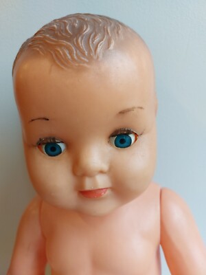 Poupon Baigneur Ancien Convert – Moulin à Vent France, 40 Cm, Celluloïd Années 1950