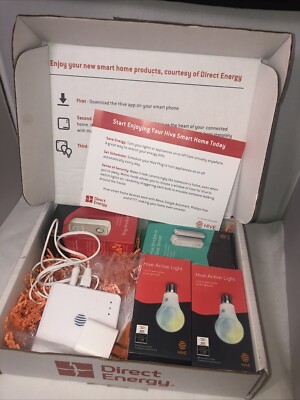 HIVE SMART HOME Starter Bundle, Hub, Door Sensor, Active Plug And Active Light