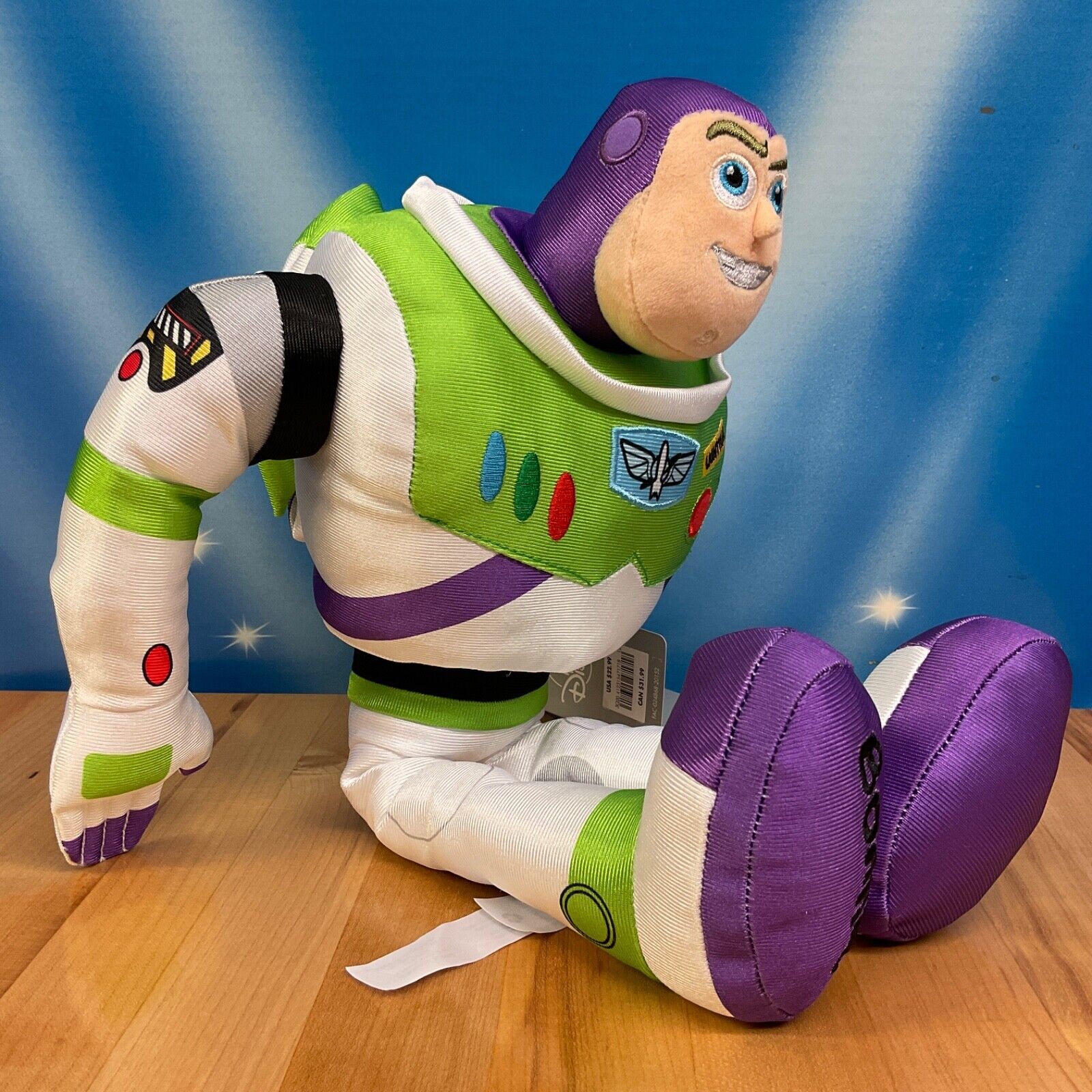 Disney Store Buzz Lightyear Toy Story 4 Plush Pixar 10.5 Bonnie on Foot  2019