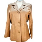 Jessica Holbrook Women's Easy Care Medium Leather Coat Polyester Lining 