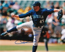 DREW STOREN  SEATTLE MARINERS   ACTION SIGNED 8x10