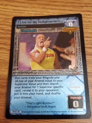 WWE WWF Raw Deal CCG - I Live For My Hulkamaniacs TB - Ultra Rare Royal Rumble