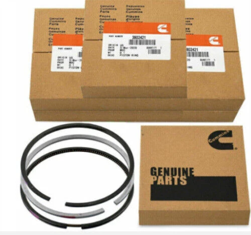 6Set Standard STD Piston Rings For 89-98  Cummins 4BT 6BT 5.9 12V 24V 3802421 US - Image 3 of 4