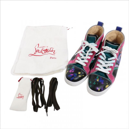 Christian Louboutin LOUIS ORLATO FLAT CALF LOVE High-Top Sneaker