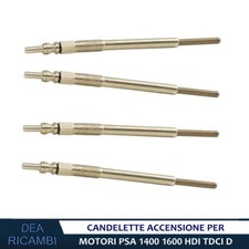 4x Candelette Accensione per CITROEN C1 C2 C3 1.4 1.6 HDI 2002- CD4127