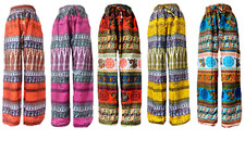 Deal 10 pc Hippie Harem Pants Indian Casual Regular Gypsy Yoga Baggy Dance Pants