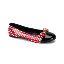  Funtasma Mouse-16 Cosplay Minnie Mouse Red Polka Dot Costume Fashion Flats