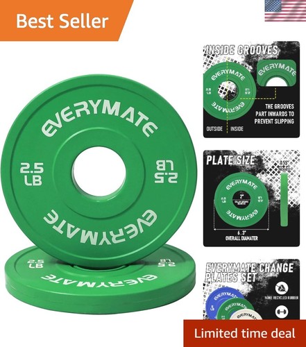 Change Weight Plates 1.25LB 2.5LB 5LB Set Fractional Plate Olympic Bumper Pla...