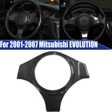 For 01-2007 Mitsubishi Evolution 789 Black Steering Wheel Sticker Carbon Fiber