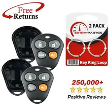 2 Remote Car Key Fob 4btn Shell Case Cover for Viper (EZSDEI474V)