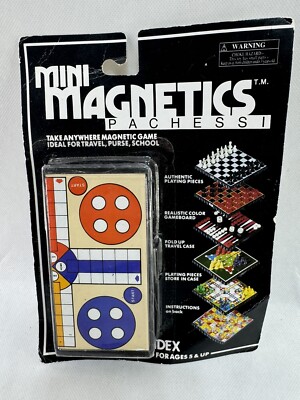 Vintage 1989 PACHESSI Travel Game Pocket Mini Magnetic FUNDEX Brand NEW
