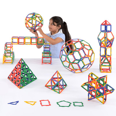 Polydron Frameworks Koffer, Bausteine, Kantenmodelle, Geometrie, Feinmotorik TOP