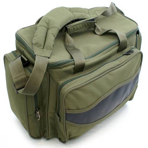 NGT Bolsa de Pesca Aislada Verde Carpa + Juego de 3 + 3 CAÑAS Y CARRETES INVENTADOS - Imagen 2 de 3