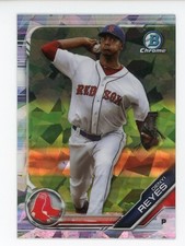2019 BOWMAN CHROME DRAFT SAPPHIRE DENYI REYES  RED SOX