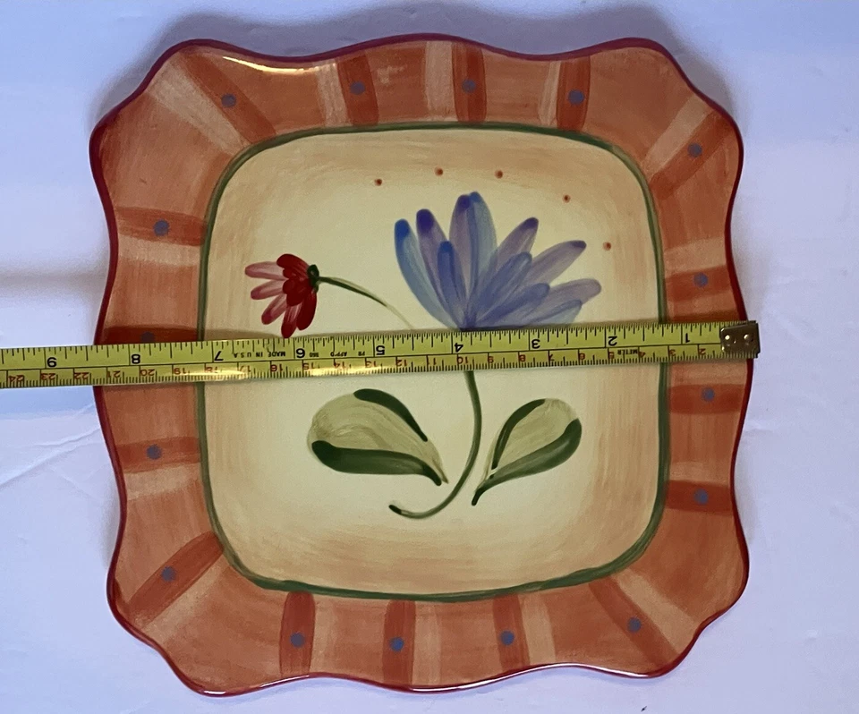 Remache de gres Pfaltzgraff Napoli pintado a mano 8,5 pulgadas Foto 3 de 4