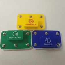 Electronic Snap Circuits Elenco Amplifier IC U4, Space War IC U3, & Music IC U1