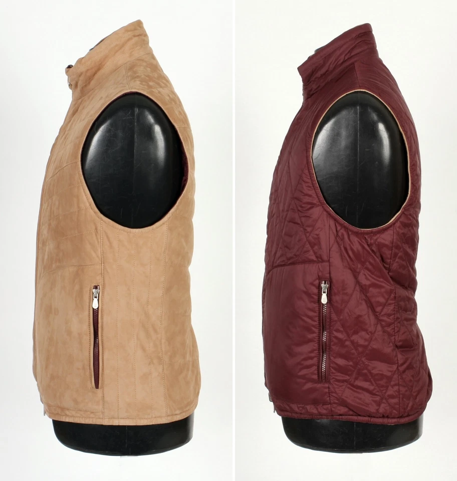 Brunello Cucinelli 双面麂皮绒皮革松饼背心 - 全新 - $5395 零售 — 第 2/4 张图片