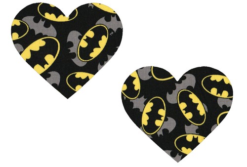 Fabric Repair Iron/Sew on Knee/Elbow/Applique Patch Crafts/Jeans/Cards HEART x 2 - Picture 24 of 28