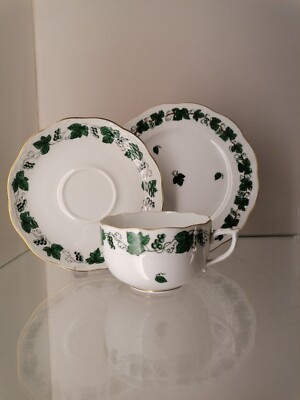 Herend Kaffeegedeck Weinlaub 3 tlg. 724 und 51642 VSZG 1. Wahl Tasse UT Teller