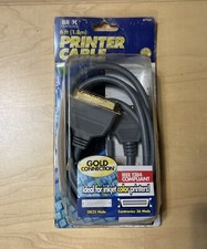 6' Printer Cable GOLD CONNECTION IEEE 1284 DB25/Centronics 36 male High