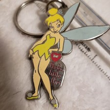 2003 Disney Tinkerbell Tink KeyChain Purse Charm 3 Inch Vtg Perfect Little Flirt