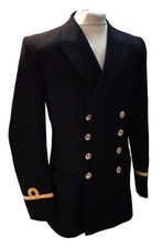 No1C Naval Jacket Diagonal Serge Sub Lieutenant RN British Navy 100cm Long
