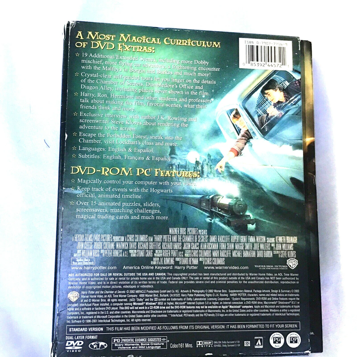 Harry Potter and the Chamber of Secrets Full Screen Edition DVD