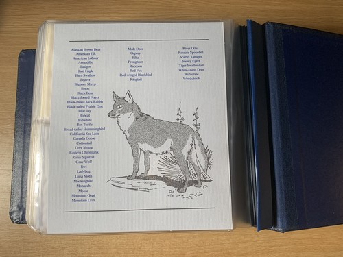 22 Karat Gold Replica Stamp Collection 47 In Album 1987 US Wildlife RARE MINT - Picture 9 of 12