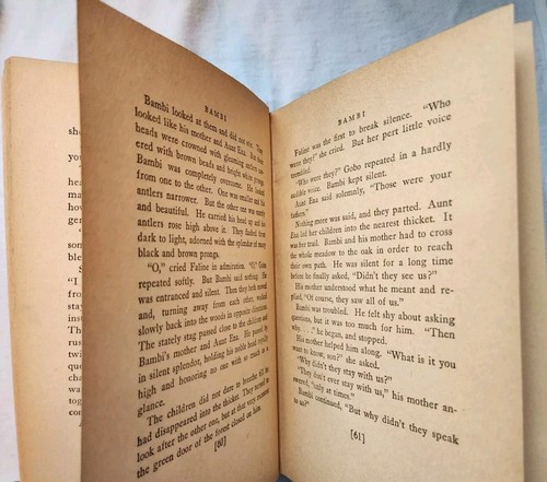 1929 First Edition "Bambi" Felix Salten HC Illustrated 293 Pgs Simon & Schuster - Picture 10 of 16
