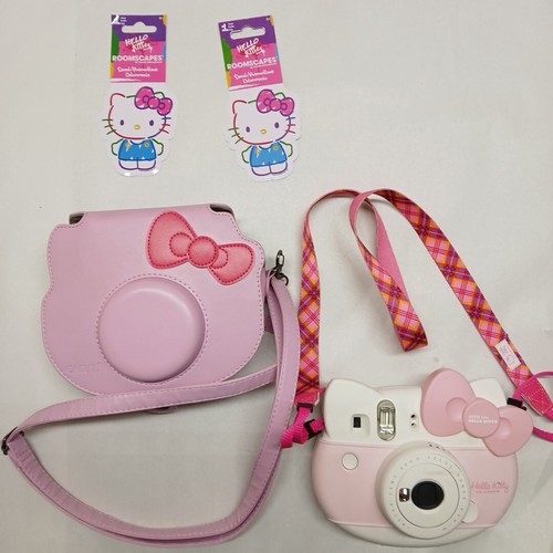 Hello Kitty Instax Mini Camera Kit Cheki Pink Cute Kawaii Sanrio Japan Case +sti