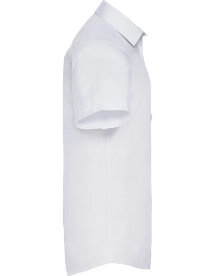 Camicia Uomo Business Manica Corta Misto Cotone Kent Colletto Sottile S - 4XL - Immagine 4 di 4