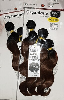 Organique Mastermix Shake-N-Go Weave - Body Wave 3PCS 14''+16''+18'' /OT30