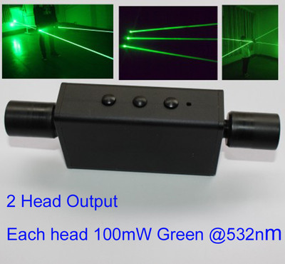 Fat Beam 532nm Rechargeable100mWx2 Green Laser Show Party Disco Dance Lazer show