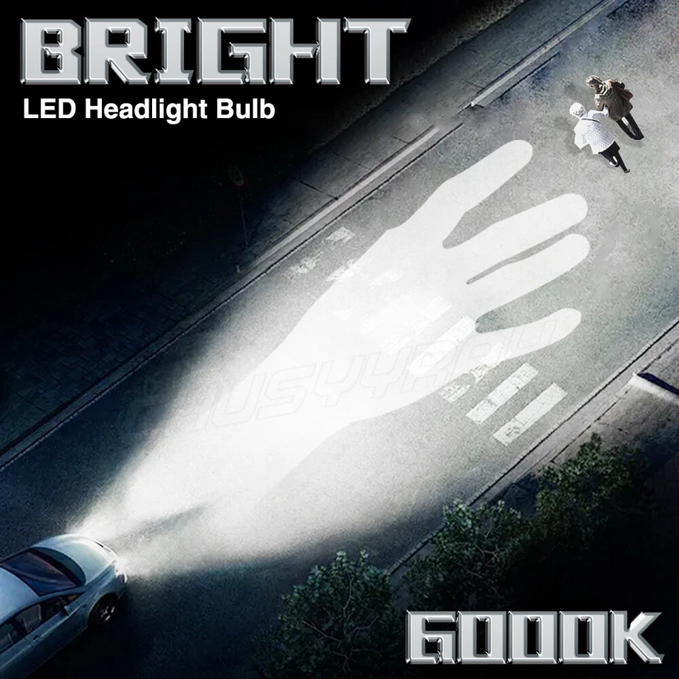 Para Chevrolet Caprice 1987-1989 1990 6000K Faros LED Bombillas de haz alto y bajo Foto 2 de 4