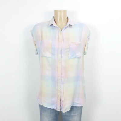 RAILS Bluse Hemd Kariert Pastell Gr. XS 34