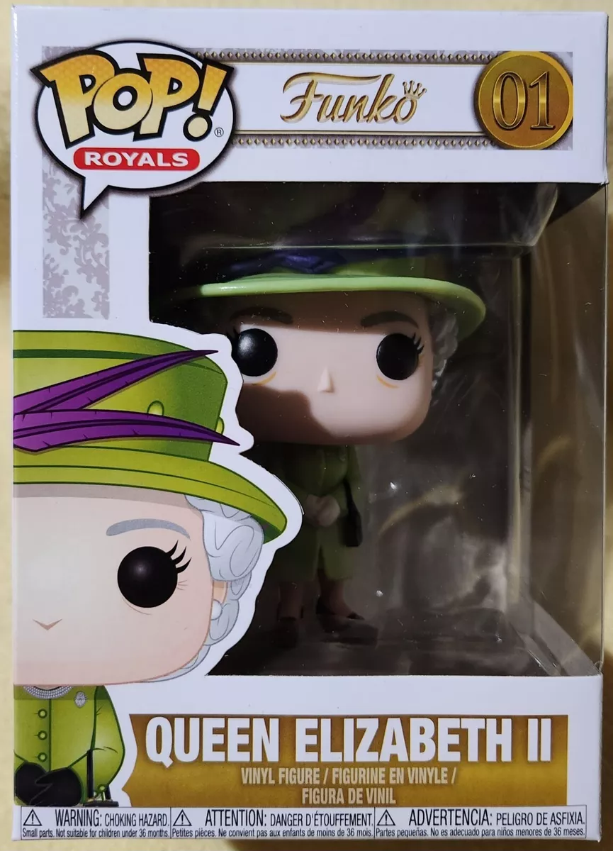 Funko Pop! Royal Family: QUEEN ELIZABETH II #01 Green Dress Vinyl ~ New
