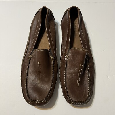 Clarks Unstructred Mens Loafers Size 12 M Leather Clarks Brown Leather Slip On Shoes Loafers Men Size 12 M | eBay main image 4