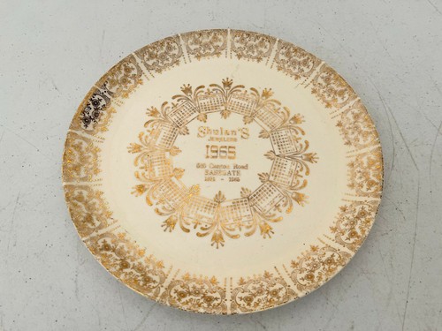 VINTAGE 1965 SHULAN'S JEWELERS AKRON OHIO OH ADVERTISING CALENDAR PLATE 9" - 第 1/3 張圖片