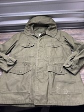 Vtg 60  s Vietnam Jacket Mans  s Cotton Sateen OG-107 Med-Reg MIL-J-4883B USAF 